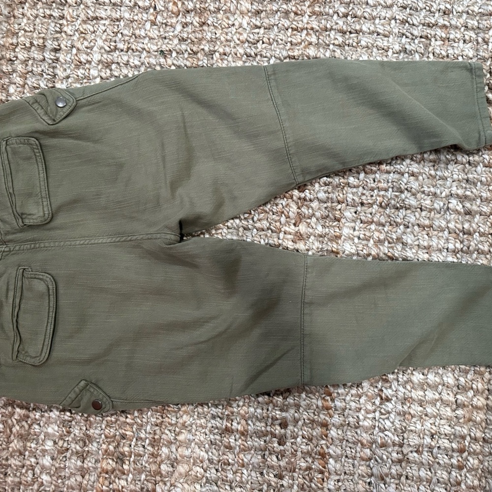 Free people army green trousers